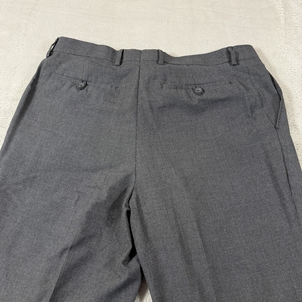 Banana Republic Non-Iron Tailored Fit Dress Pants Men's 36x34 Gray Flat Front - Picture 3 of 13